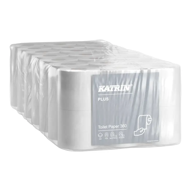 Katrin Plus Toalettpapper 360 Soft 2-lagers, Vit – 42-pack - Bild 2