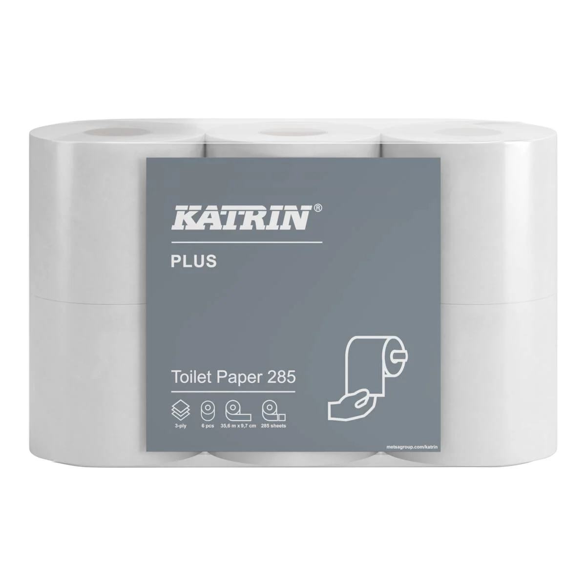 Katrin Plus Toalettpapper 285 Soft 3-lagers 42-pack
