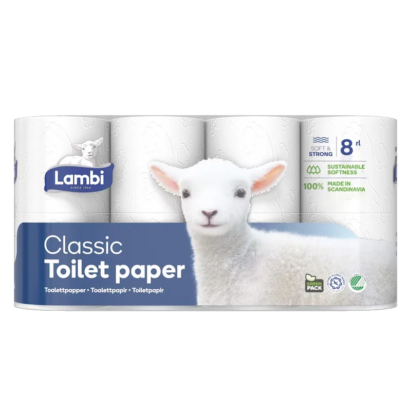Lambi toalettpapper i modern offentlig toalett