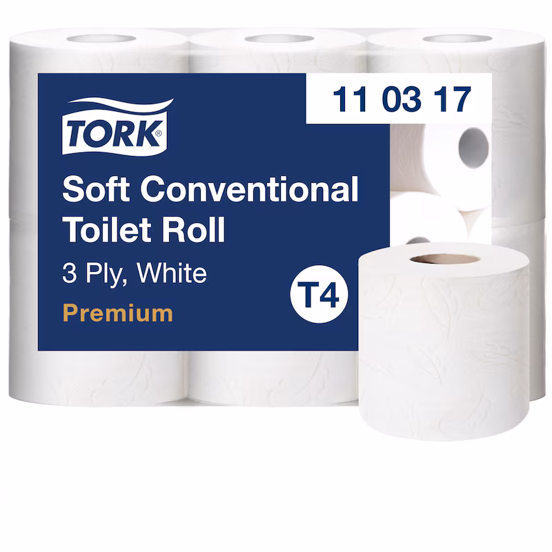 Tork Mjukt Toalettpapper Premium T4 110317 3-lager vit