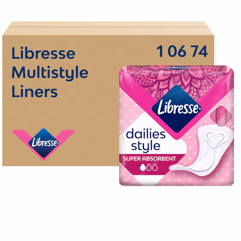 Libresse Multistyle trosskydd refill storförpackning 2x150 stycken för Tork dispenser.