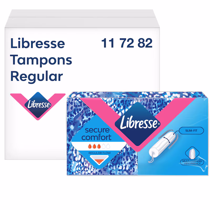 Libresse Tampong Normal refill storförpackning 384 stycken till Tork dispenser.