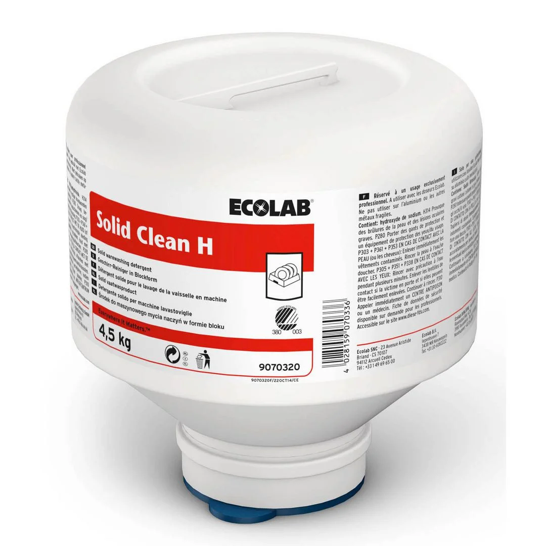 Ecolab Solid Clean H 4,5 kg kapsel med fast maskindiskmedel för hårt vatten i storkök