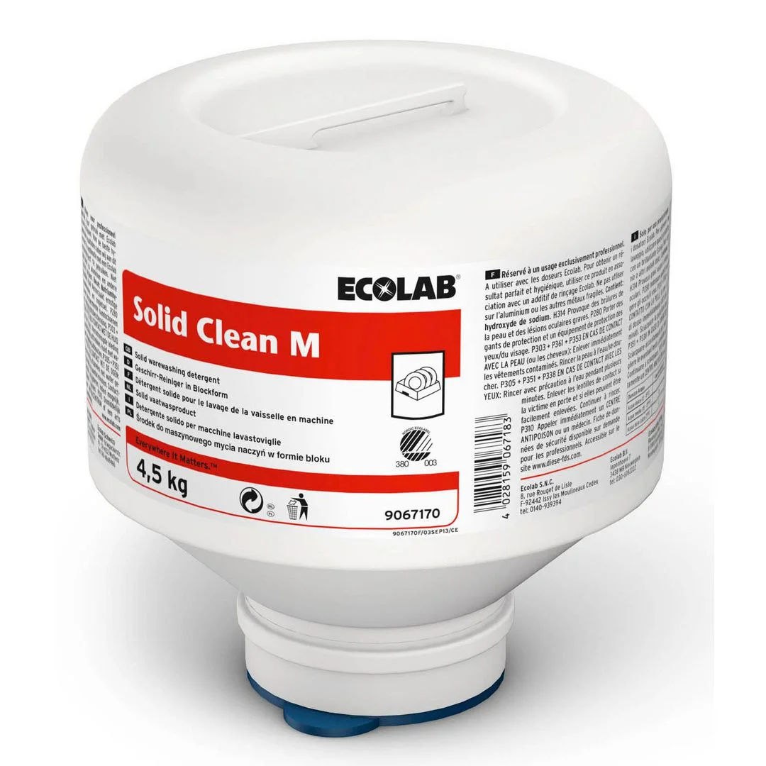 Ecolab Solid Clean M 4,5 kg kapsel med fast högkoncentrerat maskindiskmedel för storkök