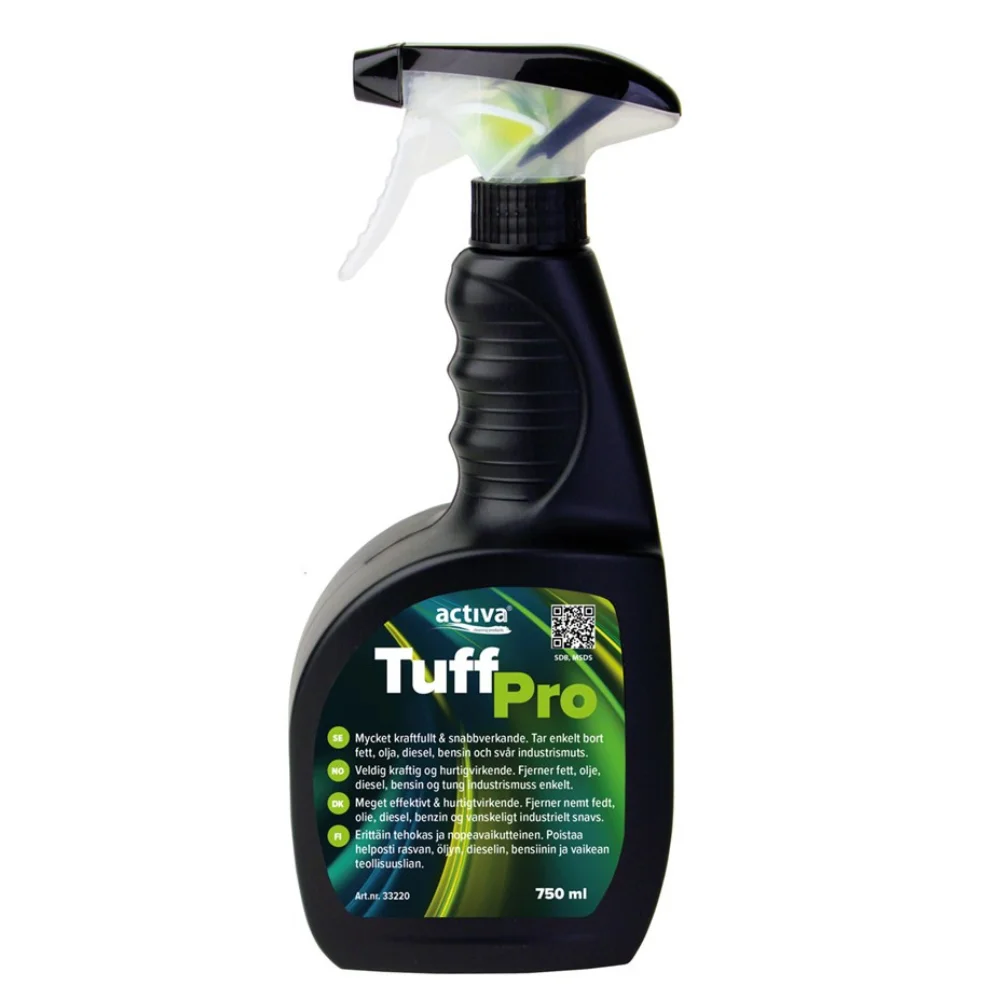 Activa Tuff Pro 750ml sprayflaska grovrengöring och fläckborttagare