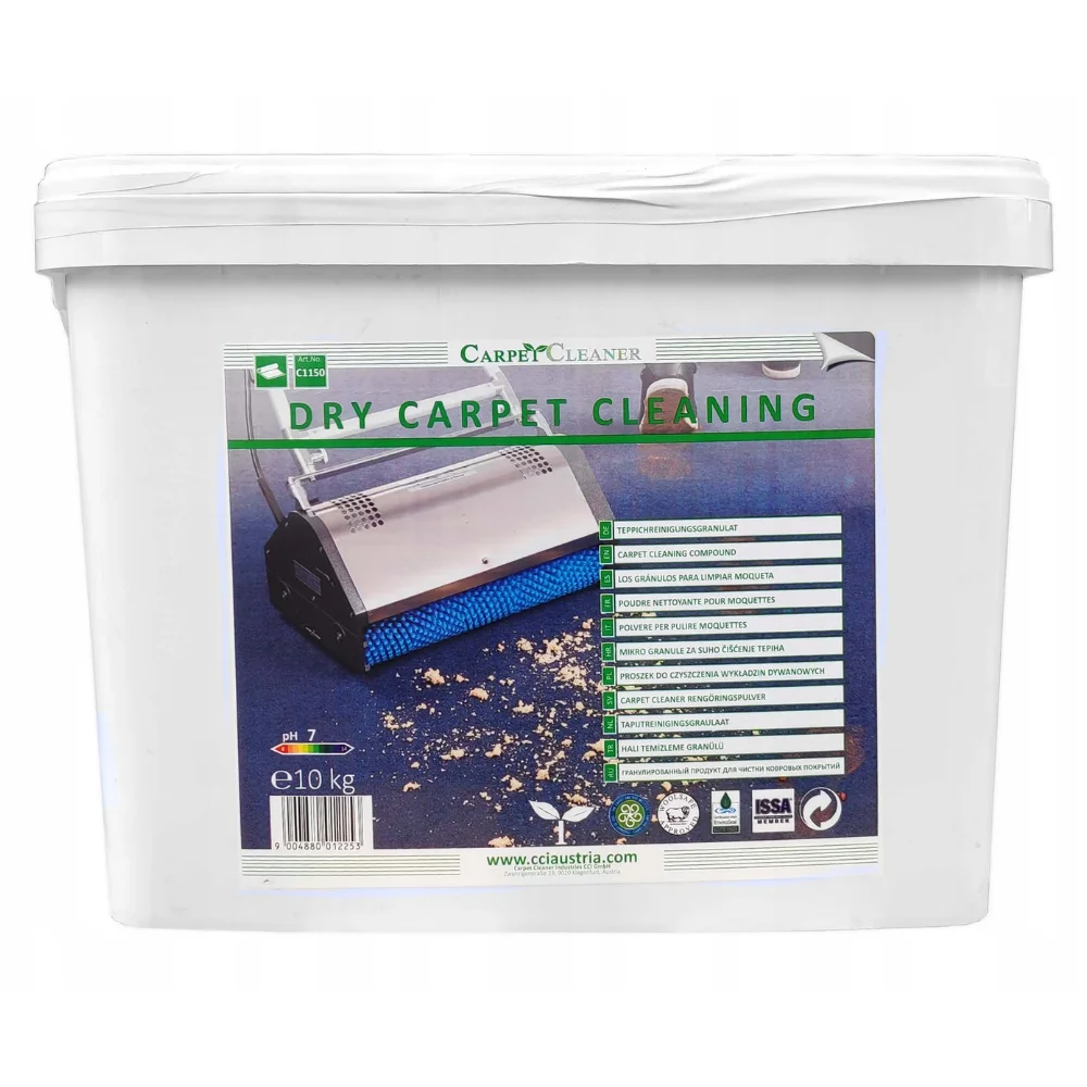 Carpet Cleaner Mattvättpulver EKO 10kg hink med biologiskt torrtvättpulver för textila golv