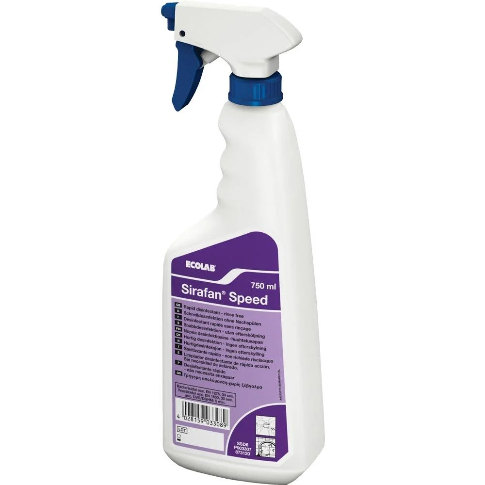Ecolab Sirafan Speed 750ml ytdesinfektion sprayflaska