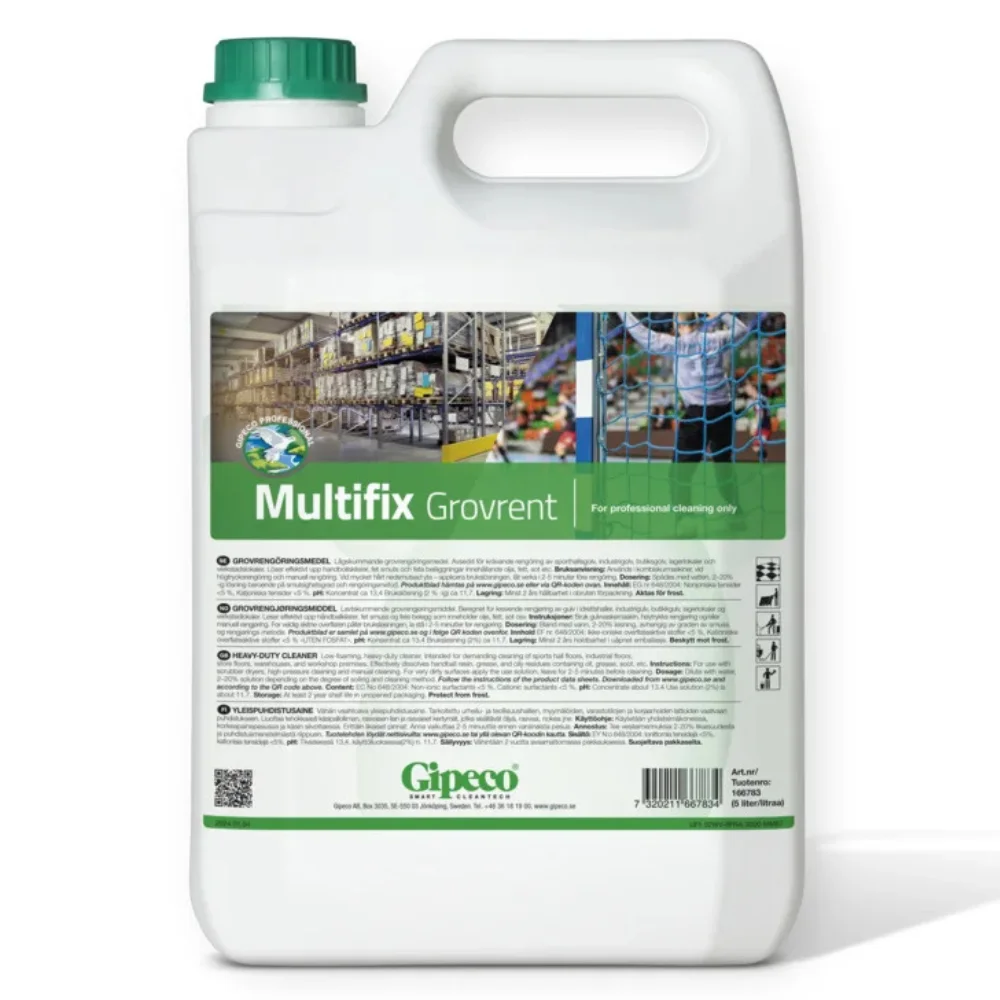 Gipeco Multifix 5L grovrent alkaliskt rengöringsmedel