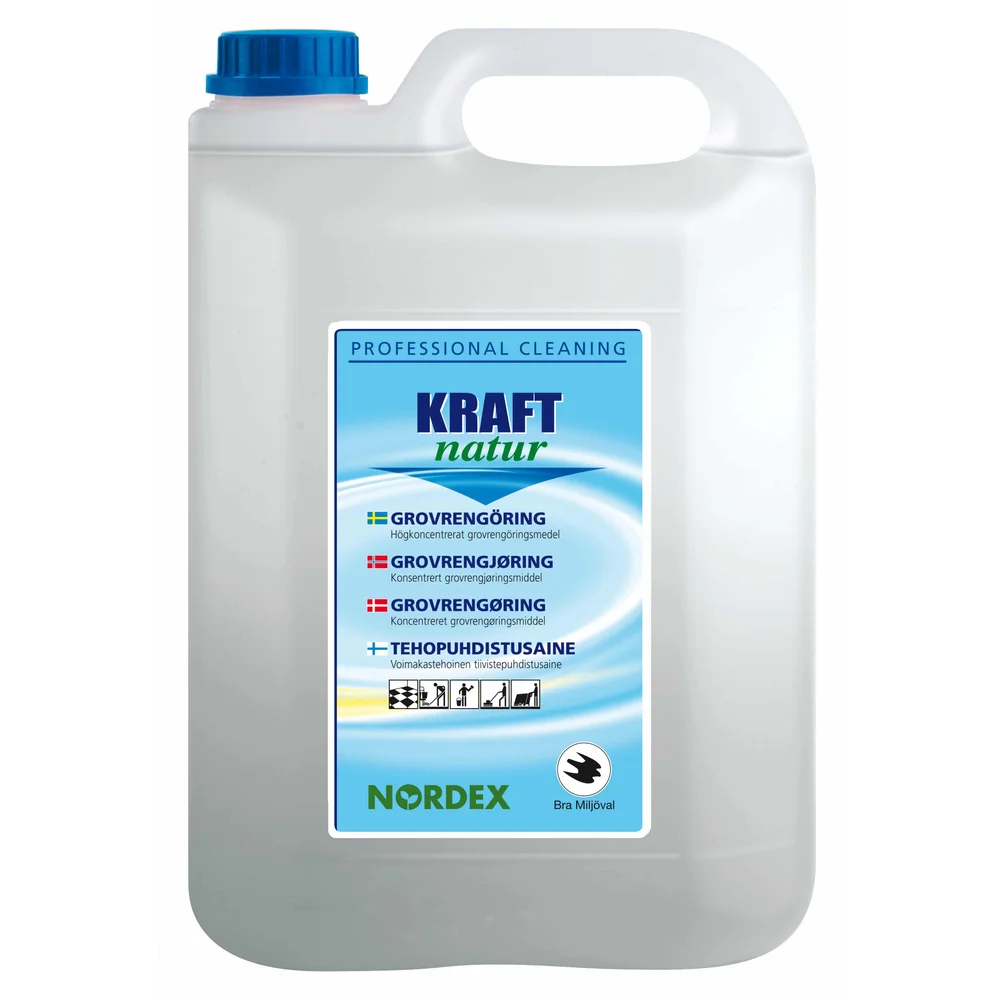 Nordex Kraft Natur 5L Svanenmärkt grovrengöringsmedel dunk