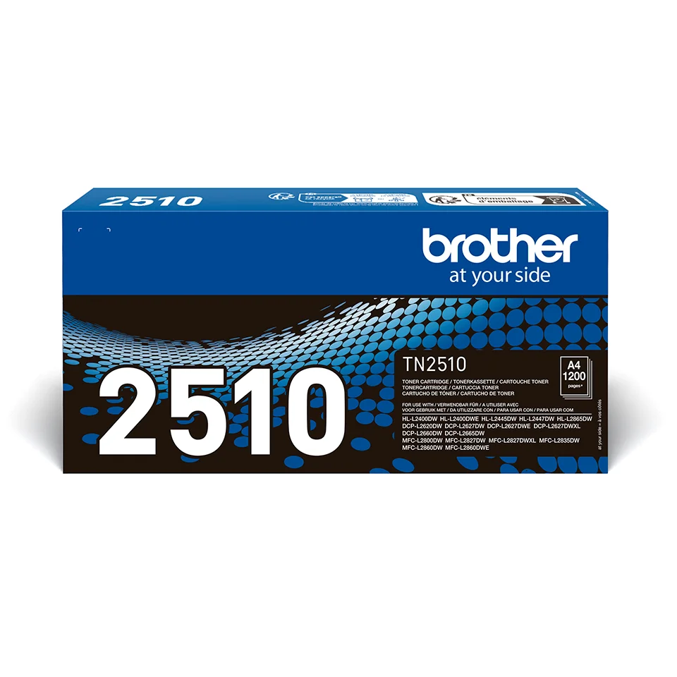 Brother TN-2510 svart original tonerkassett för laserskrivare