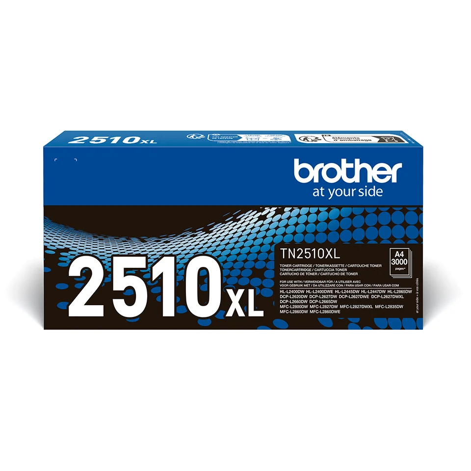 Brother TN-2510XL svart original tonerkassett högkapacitet för laserskrivare