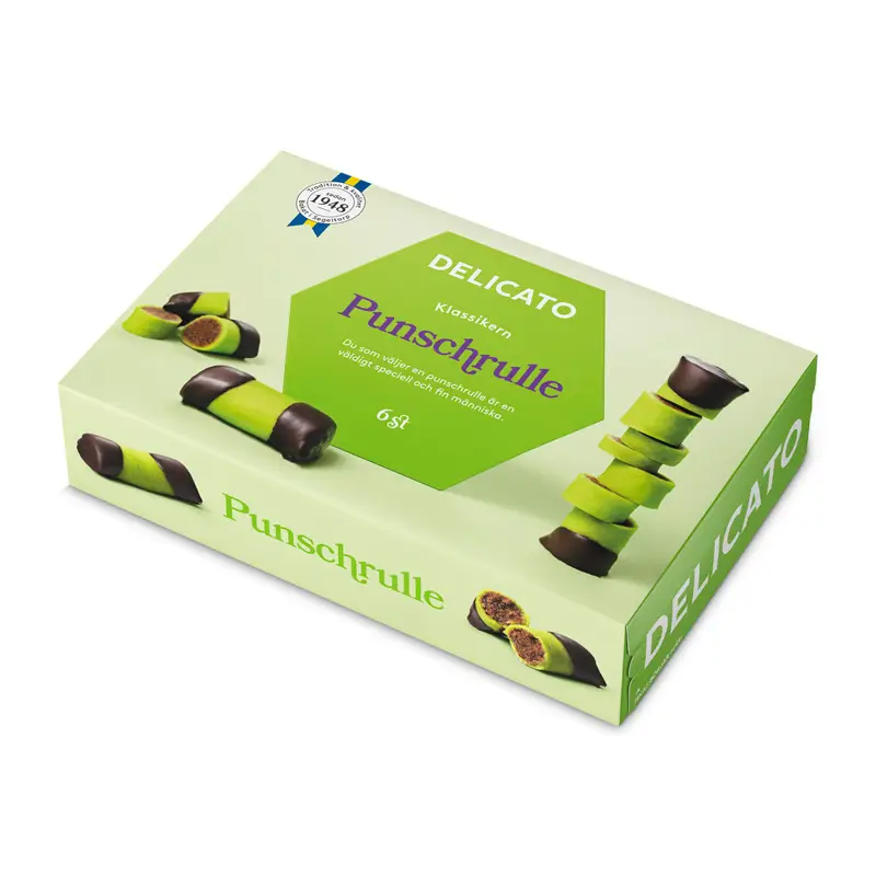 Delicato Punschrulle dammsugare 6-pack i hel kartong om 9 förpackningar