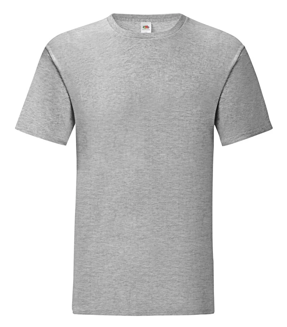 Fruit of the Loom Iconic 150 T-Shirt Athletic Heather 150 g m2 i mjuk ringspinnad bomullsblandning