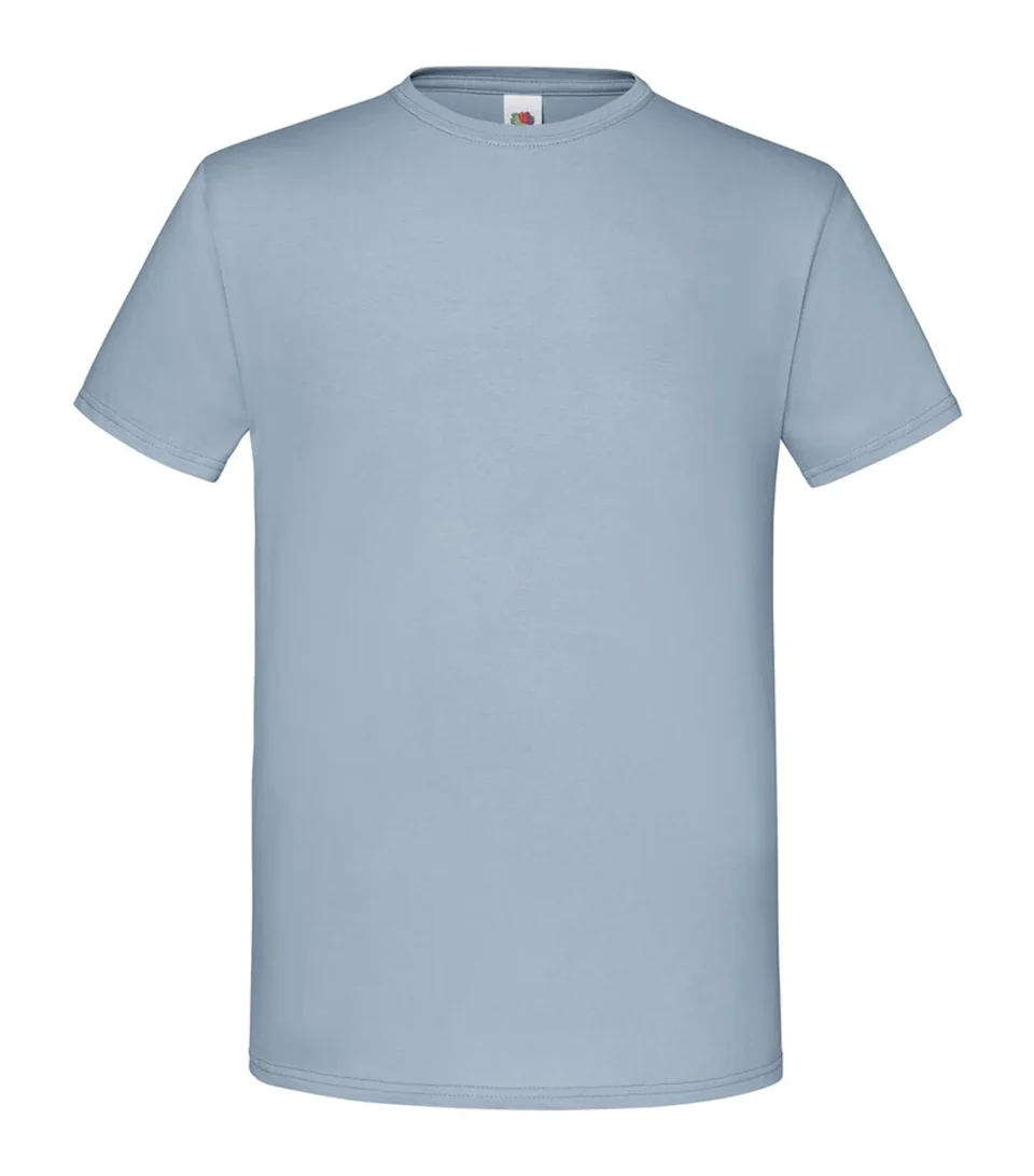 Fruit of the Loom Iconic 150 T-Shirt Mineral Blue 150 g m2 i 100 procent ringspinnad bomull