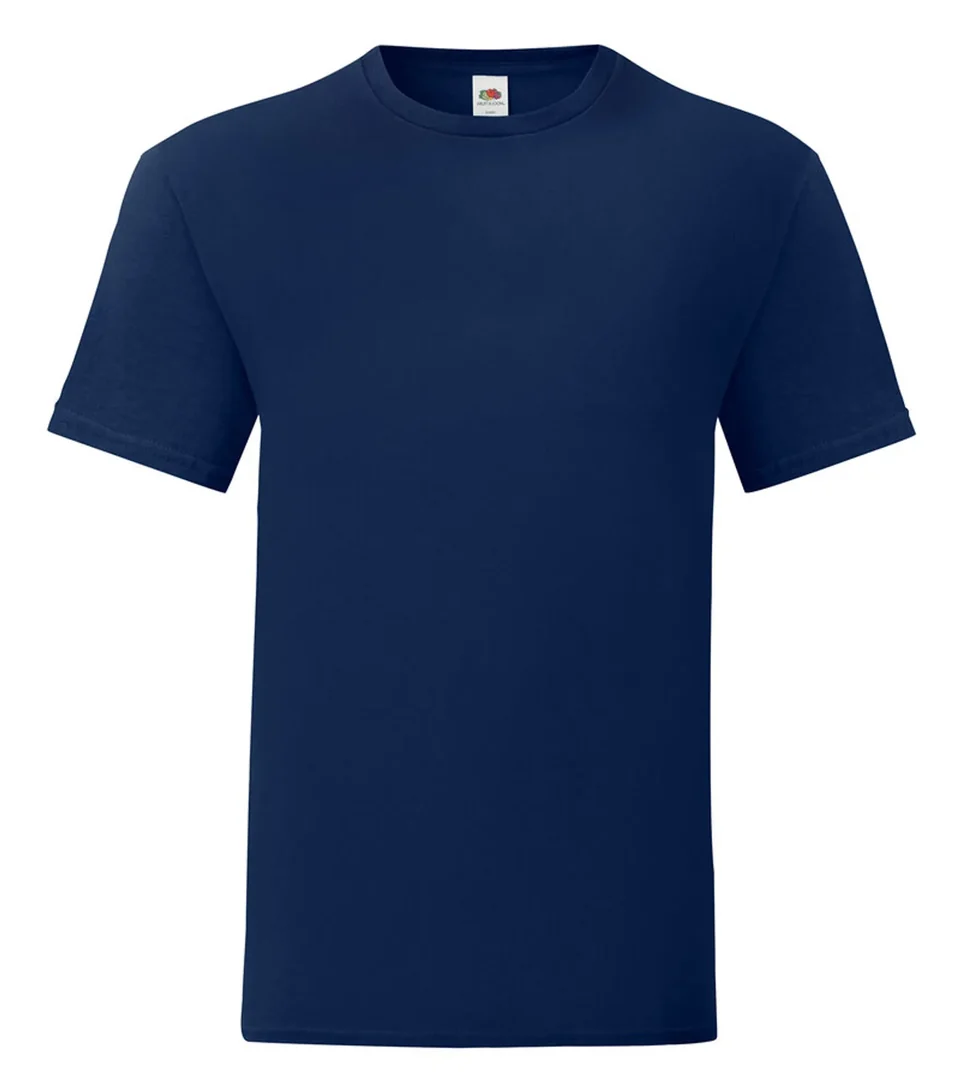 Fruit of the Loom Iconic 150 T-Shirt Navy 150 g m2 i 100 procent ringspinnad bomull