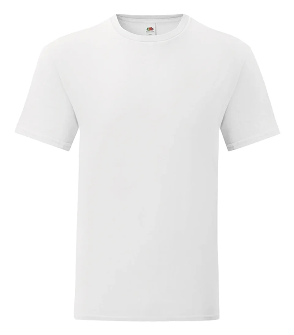 Fruit of the Loom Iconic 150 T-Shirt White 145 g m2 i 100 procent ringspinnad bomull