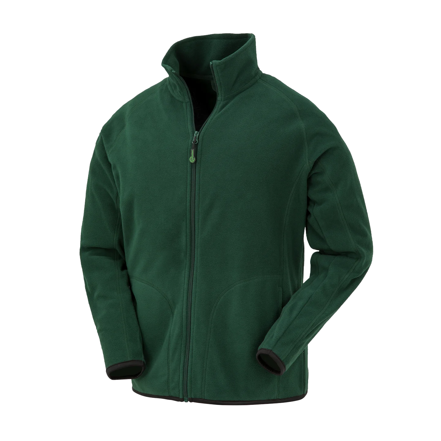 Result Recycled Microfleece Jacket Grön miljövänlig fleecetröja i återvunnen polyester