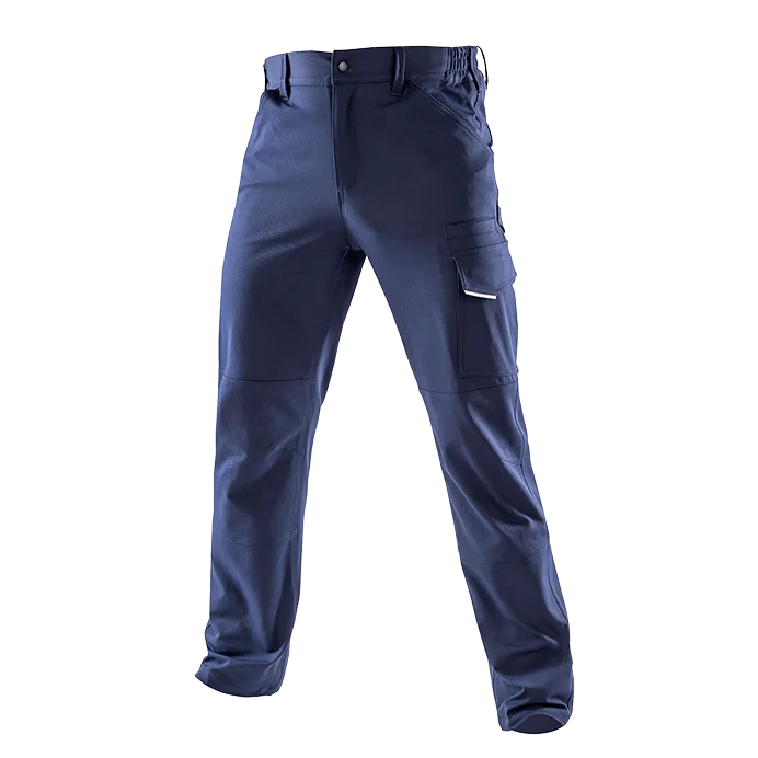 Result Recycled Stretch Arbetsbyxa Navy i 280g återvunnen polyester twill