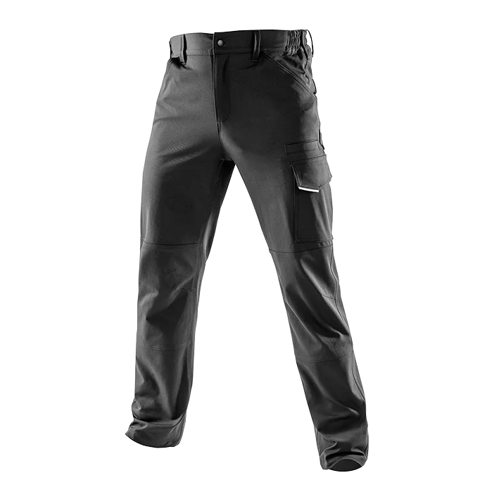 Result Recycled Stretch Arbetsbyxa Svart i 280g återvunnen polyester twill