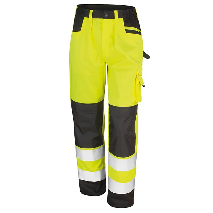 Result Safety Cargo Byxa Gul certifierad gul varselbyxa 280 g/m² EN ISO 20471 klass 2