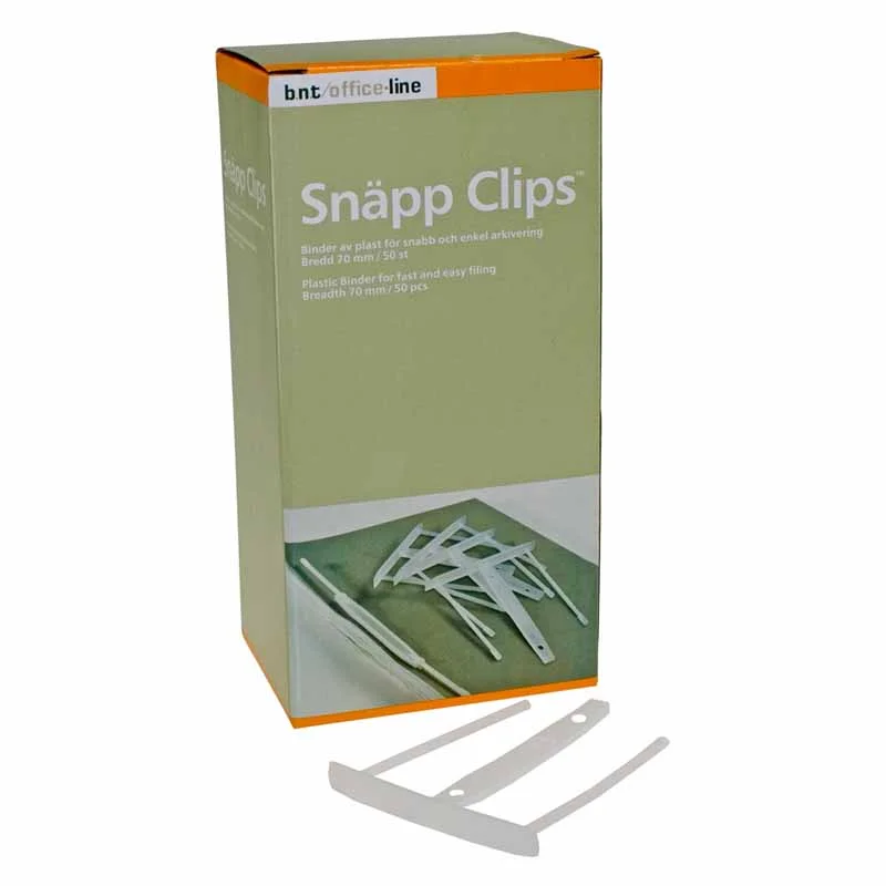 Wera Papperssamlare BNT Office Snäpp-clip i vit färg 50-pack för dokument