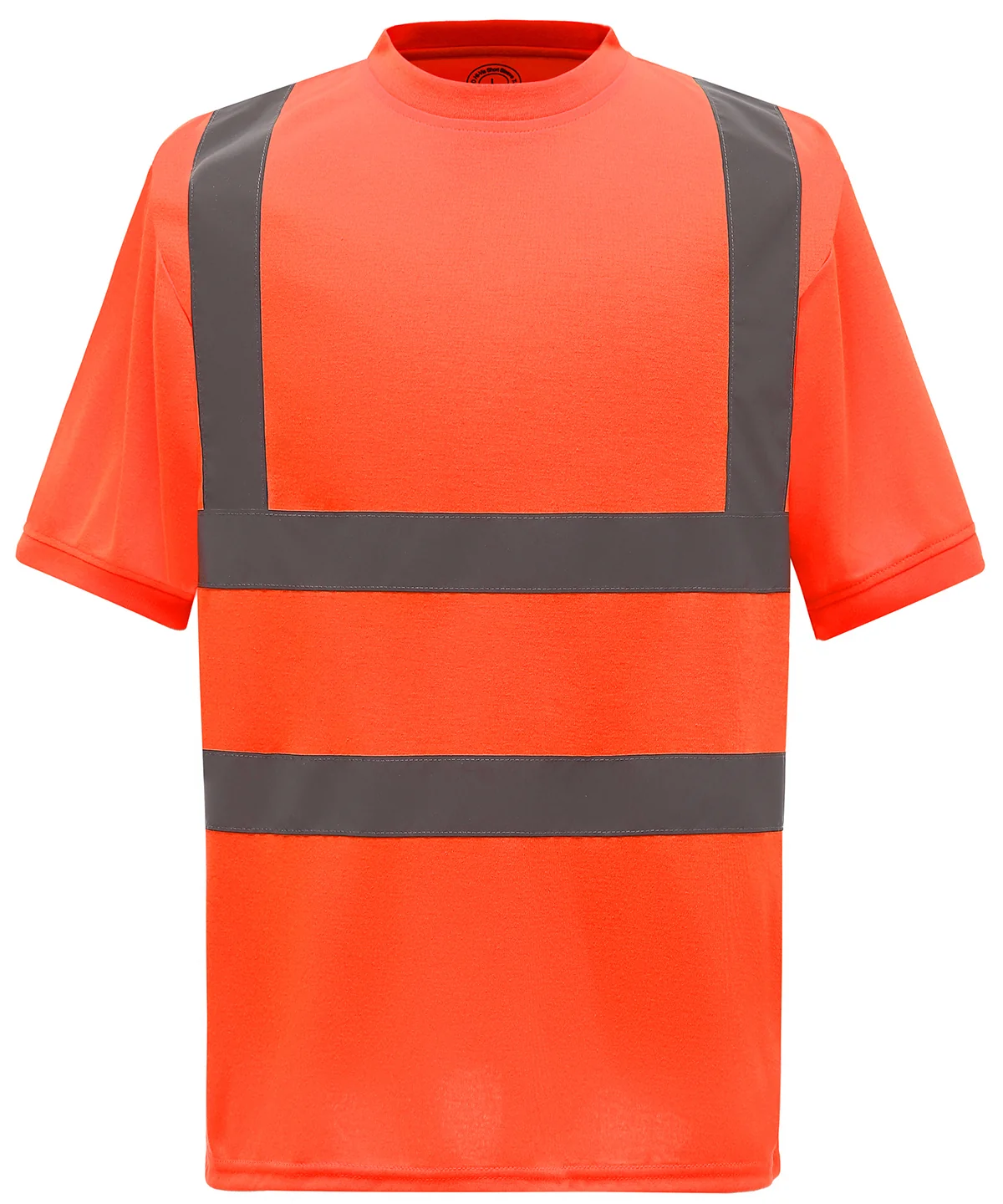 Yoko Fluo Varsel-T-shirt Orange 200 g/m² i 100% polyester certifierad orange reflextröja EN ISO 20471 klass 2